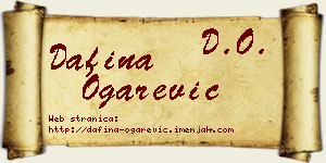 Dafina Ogarević vizit kartica